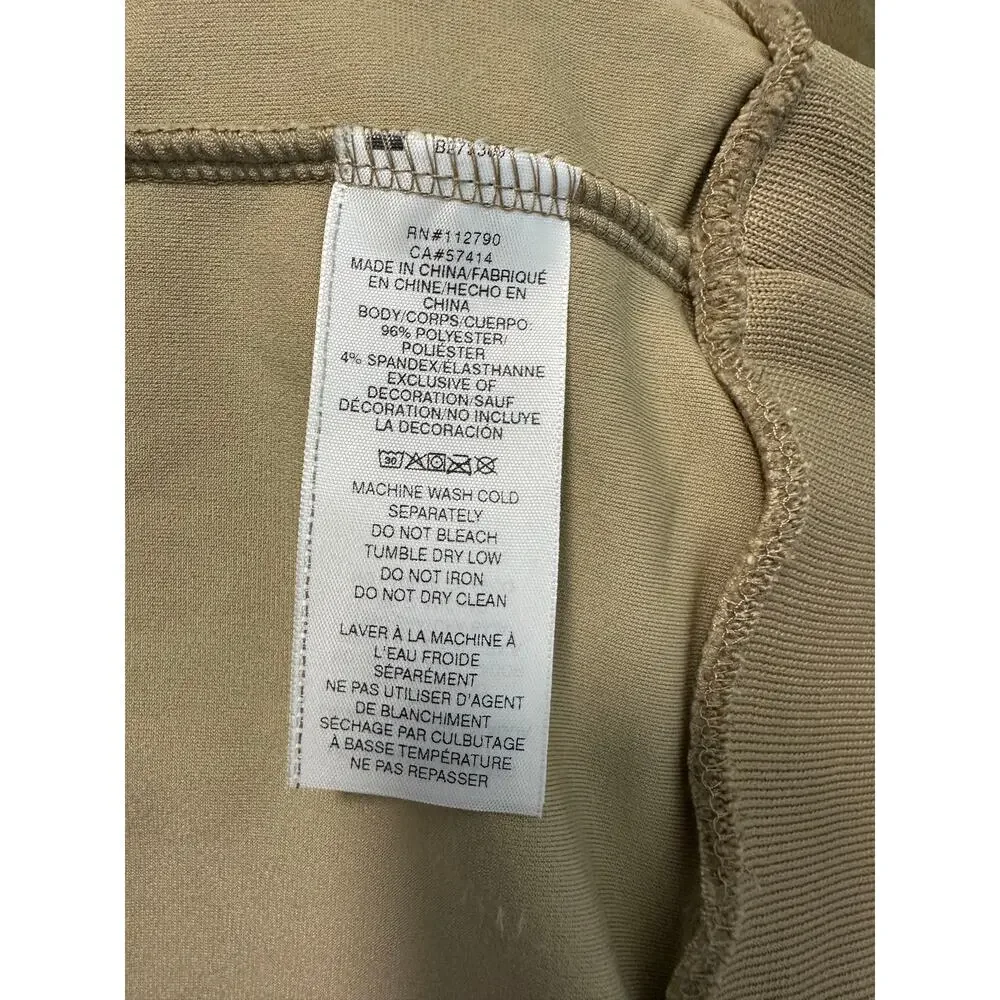 True Religion NWT Velour Tour Track Full Zip Jacket Travertine size Large